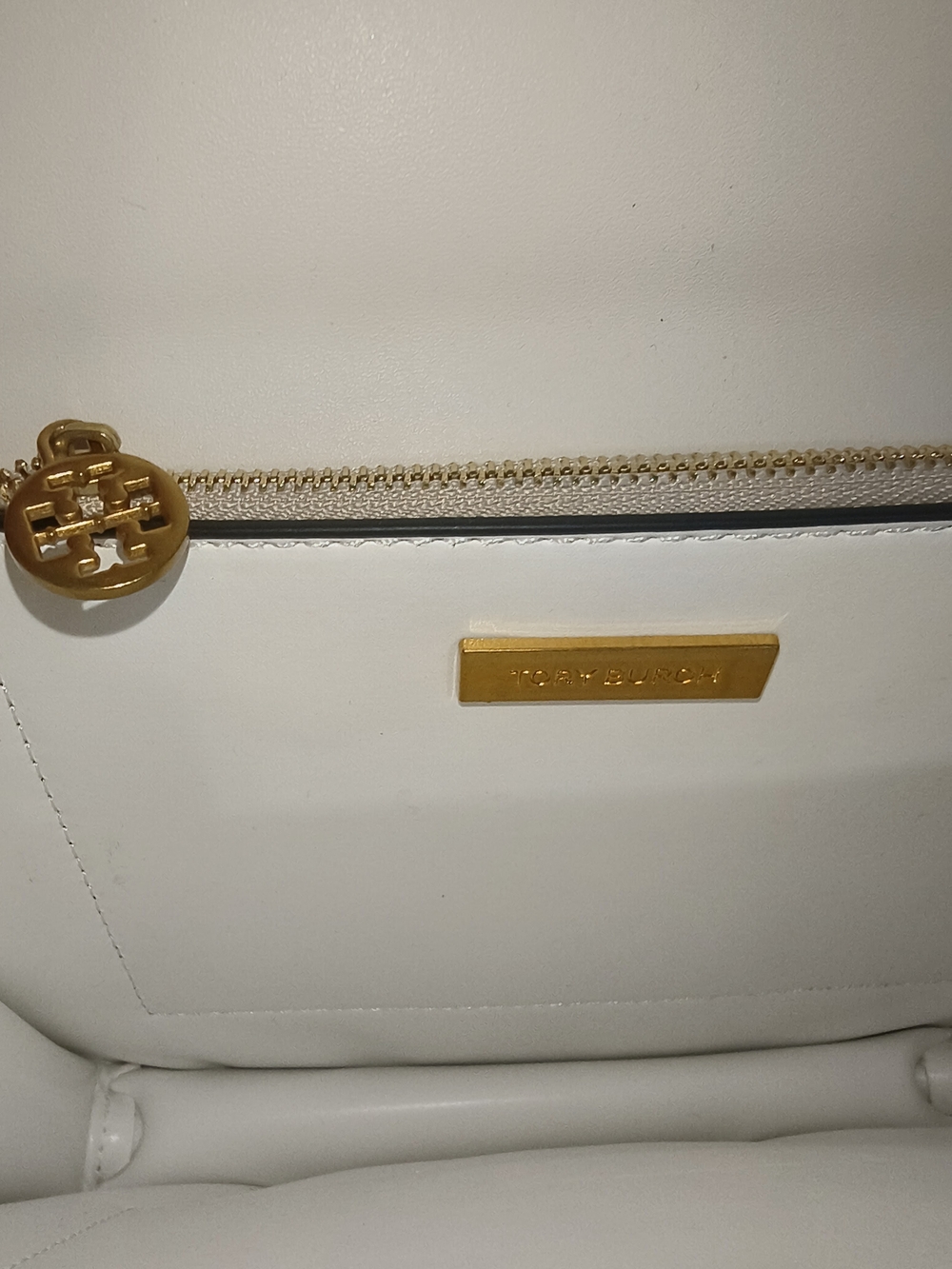 Tory Burch Eleanor Convertible White Leather Chain Shoulder Crossbody - Picture 5 of 8